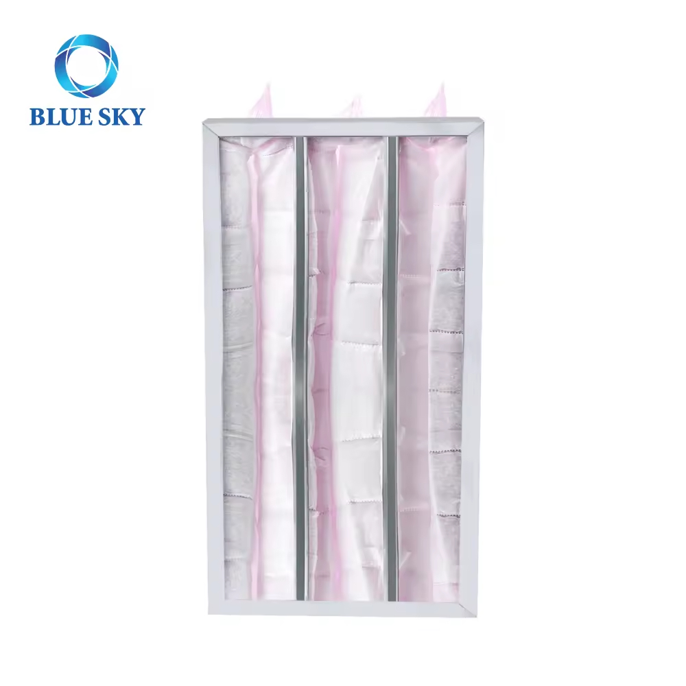 F5 F6 F7 F8 F9 Customize 593*285*635mm Medium Efficiency HVAC Pocket Filter Bag