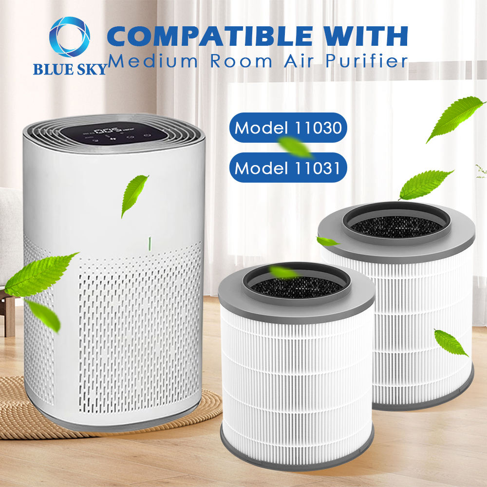 Medium Room Air Filter HEPA Filter 12030 Filter Replacement for Cloroxs 11030 & 11031 Air Purifier Activated Carbon Filter