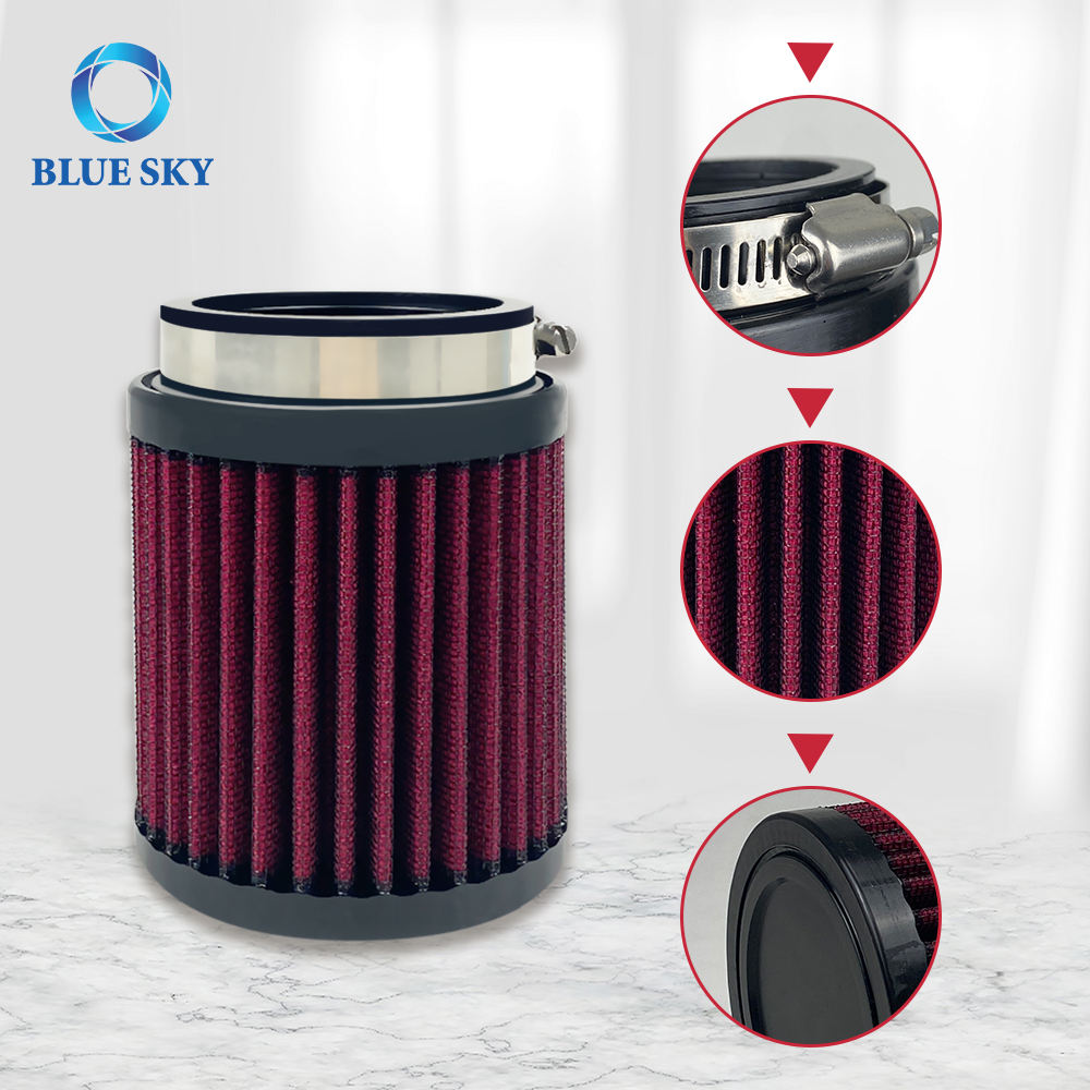 Universal Air Intake Filter RU-0800 60-63mm Cotton Gauze Auto Filter Fit for KN RU-0800