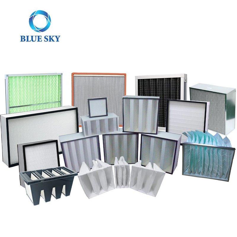 Customized Air Conditioning Dust Removal Aluminum Frame Industry Laminar Air Flow Hood HVAC H13 H14 Air Filter