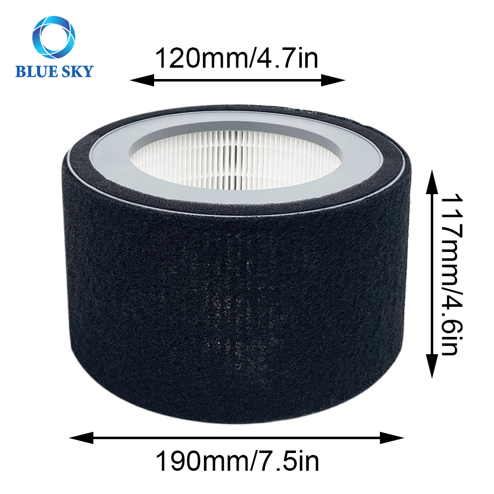 Activated Carbon Filter Replacement for Cranes Ee-5068 and Jetery Jt-8115m Air Purifier Parts HS-1946