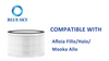 High Quality 3-in-1 H13 True HEPA Filter Parts Replacement for Afloia Air Purifier 
