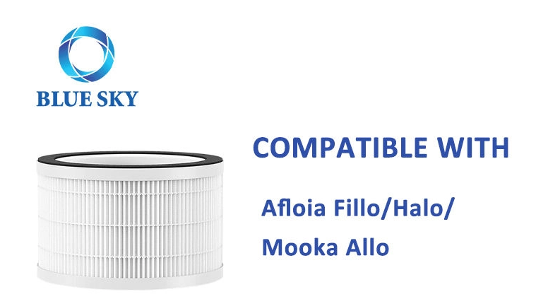 High Quality 3-in-1 H13 True HEPA Filter Parts Replacement for Afloia Air Purifier 