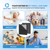 H13 HEPA activated carbon replacement filter compatible with Oneisall PP02 pet air purifier for pet hair dander and odor control