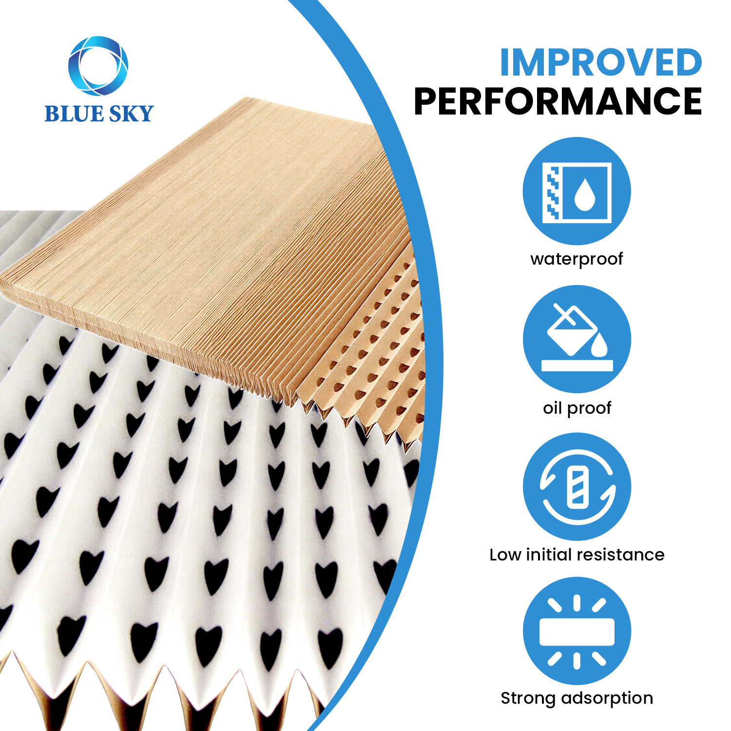 V-Type paint pleated filter for industrial spray booth overspray control