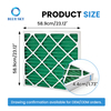 G4 pleated panel air filter 24x24x2 inch for HVAC air conditioning and ventilation system filtration