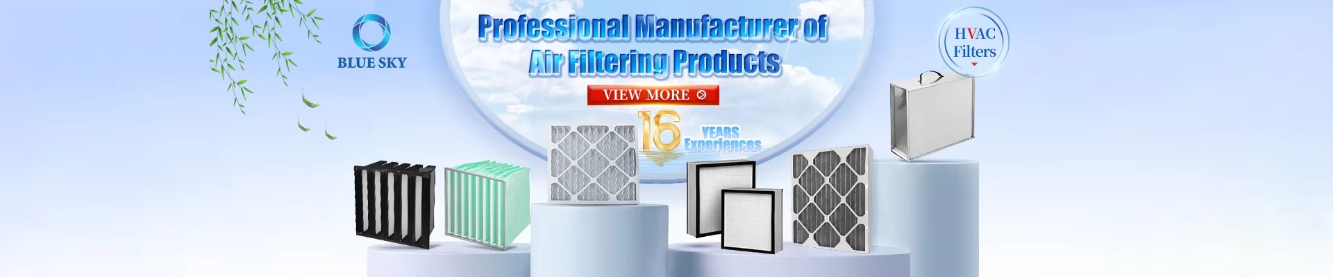 16 Years Experience Air Filter Manufacturer - Blue Sky Filter