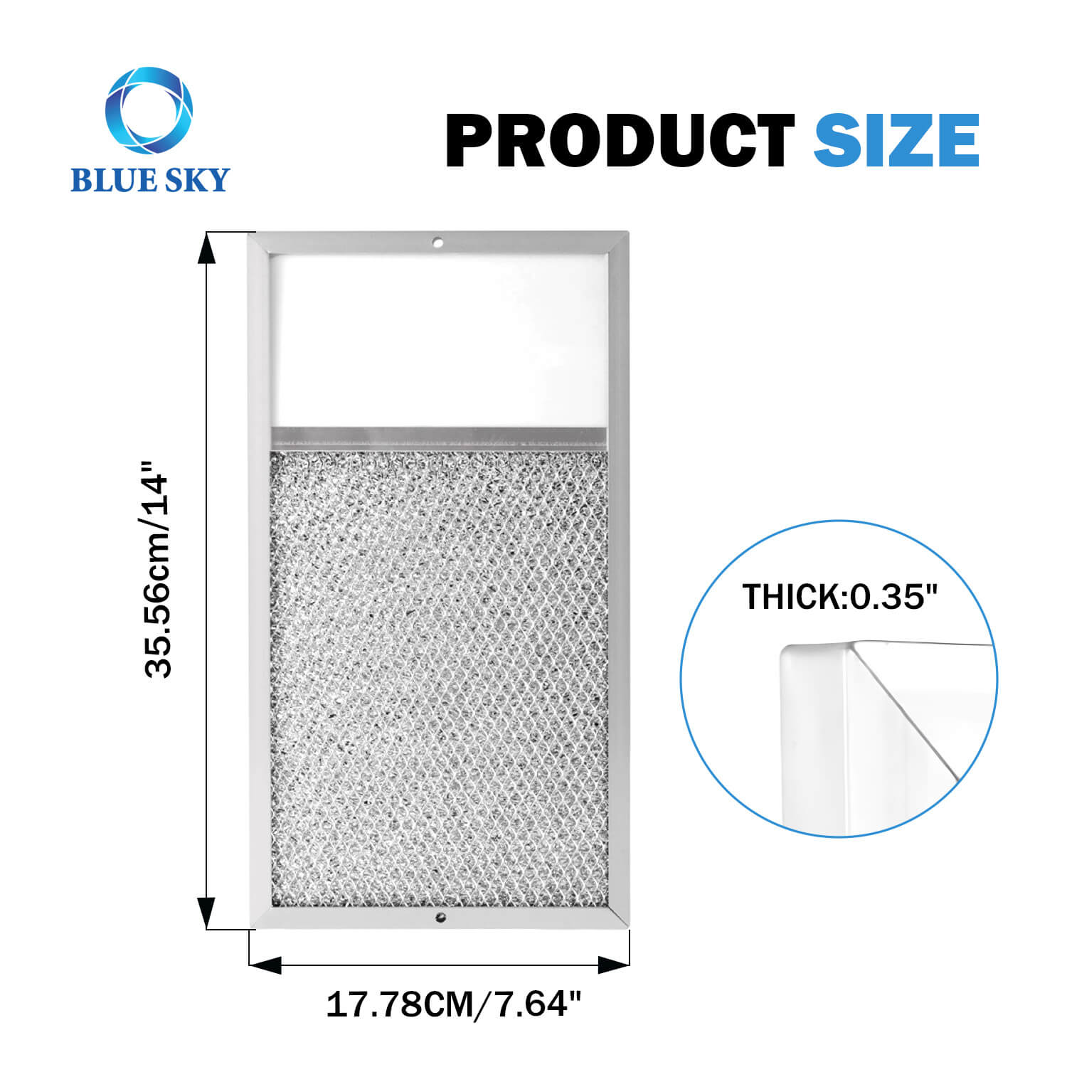 SR610027 Range Hood Filter Grease Filter Aluminium Mesh Grease Lens Range Hood Filter for Broann R610027 Size