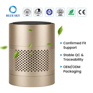 UV-C Air Purifier for Home and Office - HEPA Air Cleaner with Sterilization Function