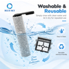 Replacement roller brush and two pleated filters compatible with Tinecos GO H2O HammerHead wet and dry floor washers
