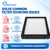 290 x 290 x 50 mm plastic frame glass fiber panel filter for air purifiers with custom media and packaging options