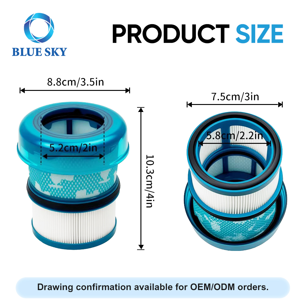 High-efficiency vacuum filter replacement compatible with Dysons V16 Piston Animal SV53 cordless vacuum cleaner