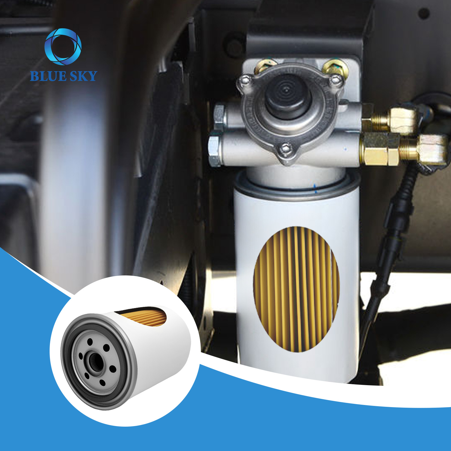 Application of Truck Engine Fuel Filters for JCB Construction Vehicles