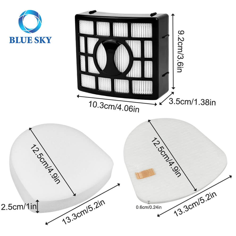 Foam&Felt Filter, HEPA Filter Kit Replacement for Shark UV725 UV725 26 Cu530 Zu560 Zu561 Navigator Liftaway Upright Vacuum Cleaner