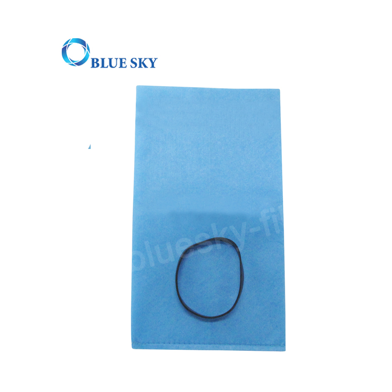 Blue Non-woven Dust Filter Bag and Retaining Band Fits for Shop Vac 2-2.5 Gallon WS01025F2 WS0500VA WS0400SS Vacuum Cleaner