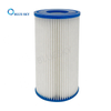 Blue Paper Pleated Water Filter Cartridge 8 Inch Standard Swimming Pool Filter