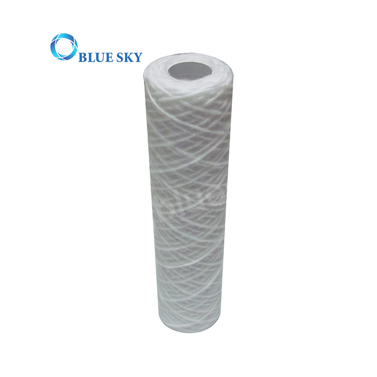 PP String Wound Water Cartridge Filter With 100 Micron for Long 10 Inch