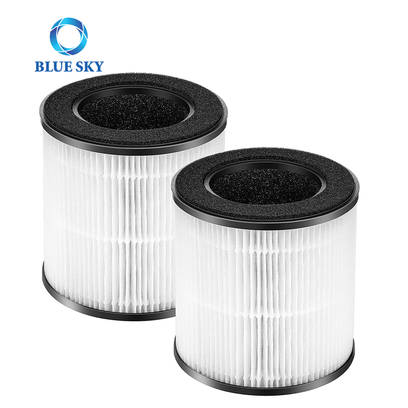 OEM 3-in-1 Replacement H13 Air Purifier Activated Carbon HEPA Filter Compatible with MOOKA and KOIOS B-D02L Air Purifier