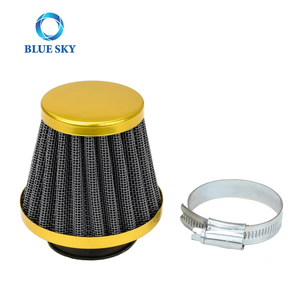38 44 mm Mushroom Head Modified Motorcycle Air Filter High Flow Intake Filter for 150 200cc Motorcycle ATV All-Wheel-Drive