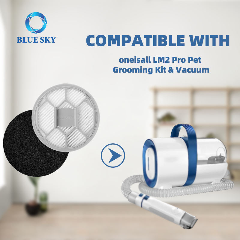 HEPA Filter Replacement Parts Accessories for Oneisall LM2 Pro Pet Grooming Kit & Vacuum Cleaner