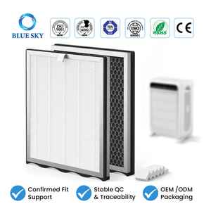 Air purifier replacement filter compatible with KNKA APH4000 2-in-1 HEPA and activated carbon filter replacement parts