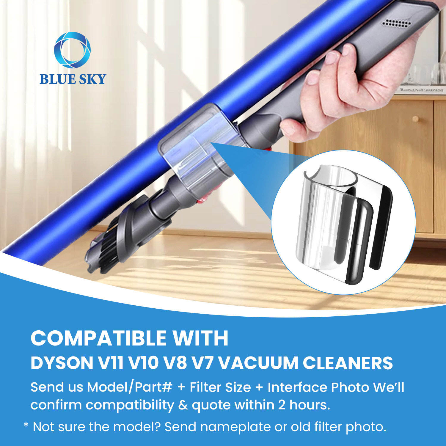 Dyson V11 V10 V8 vacuum cleaner wall mount holder clip installed