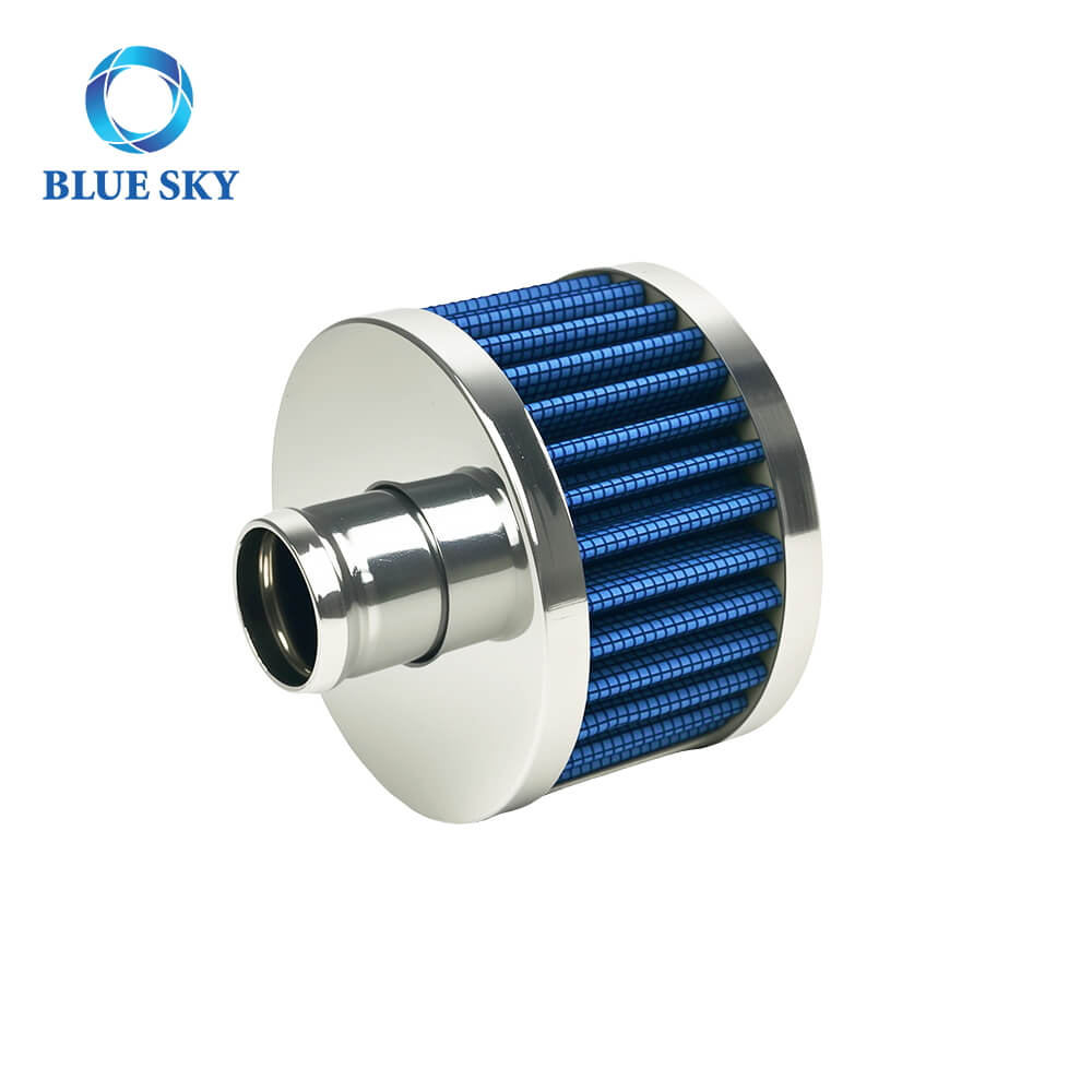 23mm High Flow Air Filter Cold Breather Turbo Vent Cleaner Crankcase Vent Cover Mini Breather Filter Motorcycle AIr Filter