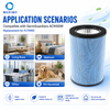 Replacement True HEPA H13 Filter Compatible with GermGuardian AC9400W Air Purifier FLT9400