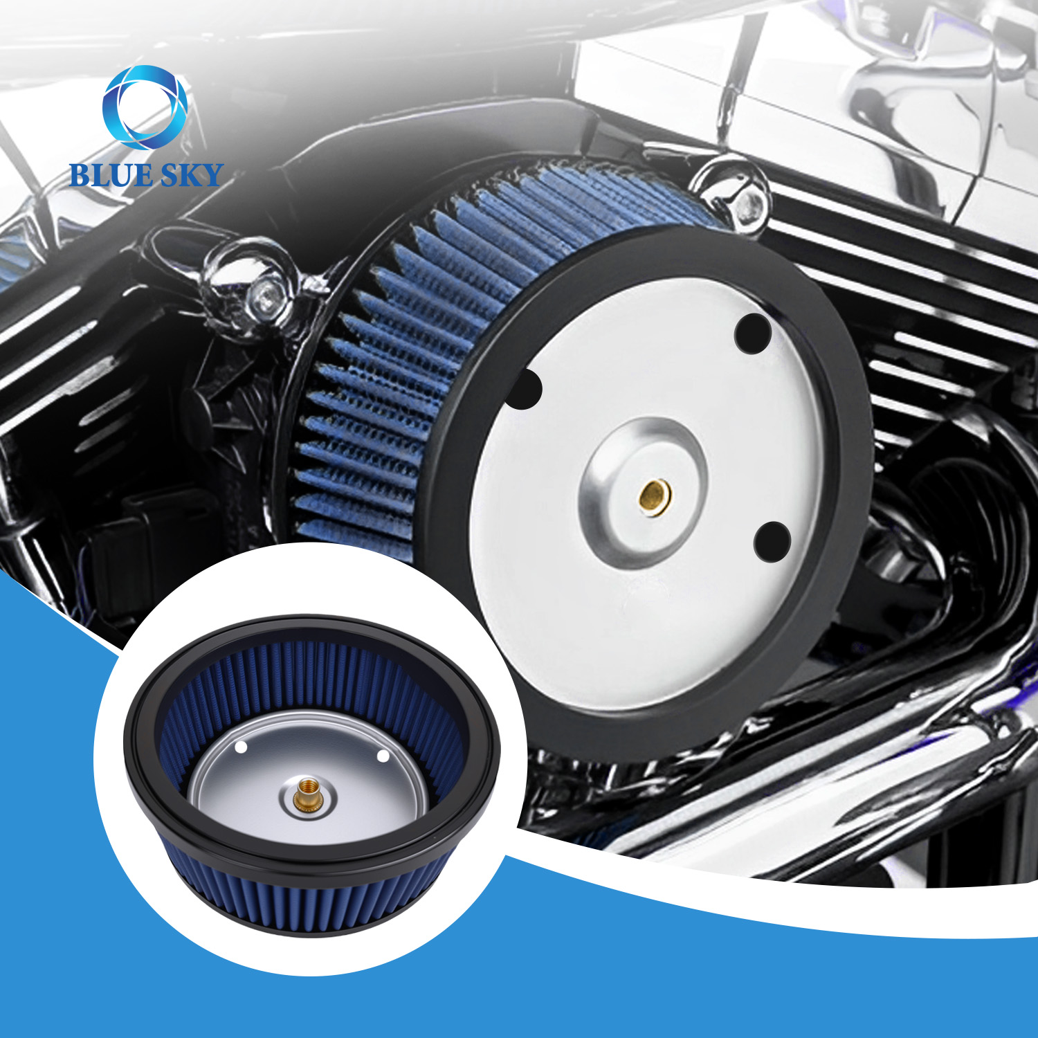 Motorcycle Air Filter for Harley Davidson FLHTCSE2