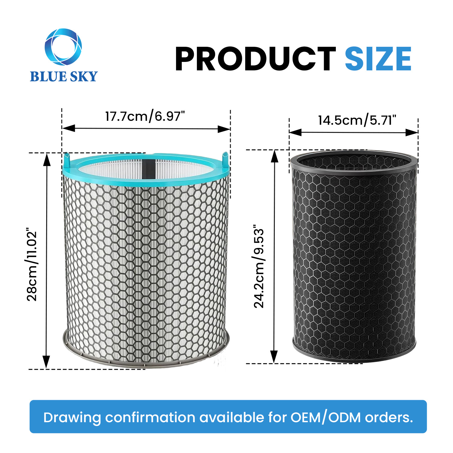 HJ10 replacement HEPA carbon filter for Dyson HushJet air purifier 3-in-1 high efficiency air purifier filter