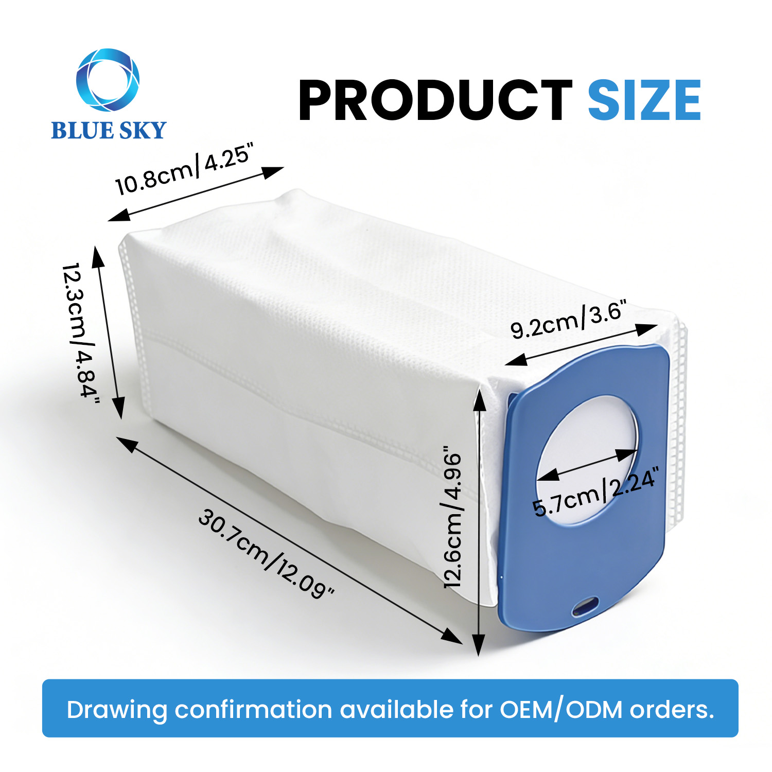 Replacement dust bag for Levoit AERO vacuum cleaner cleaning station high efficiency disposable vacuum bag 