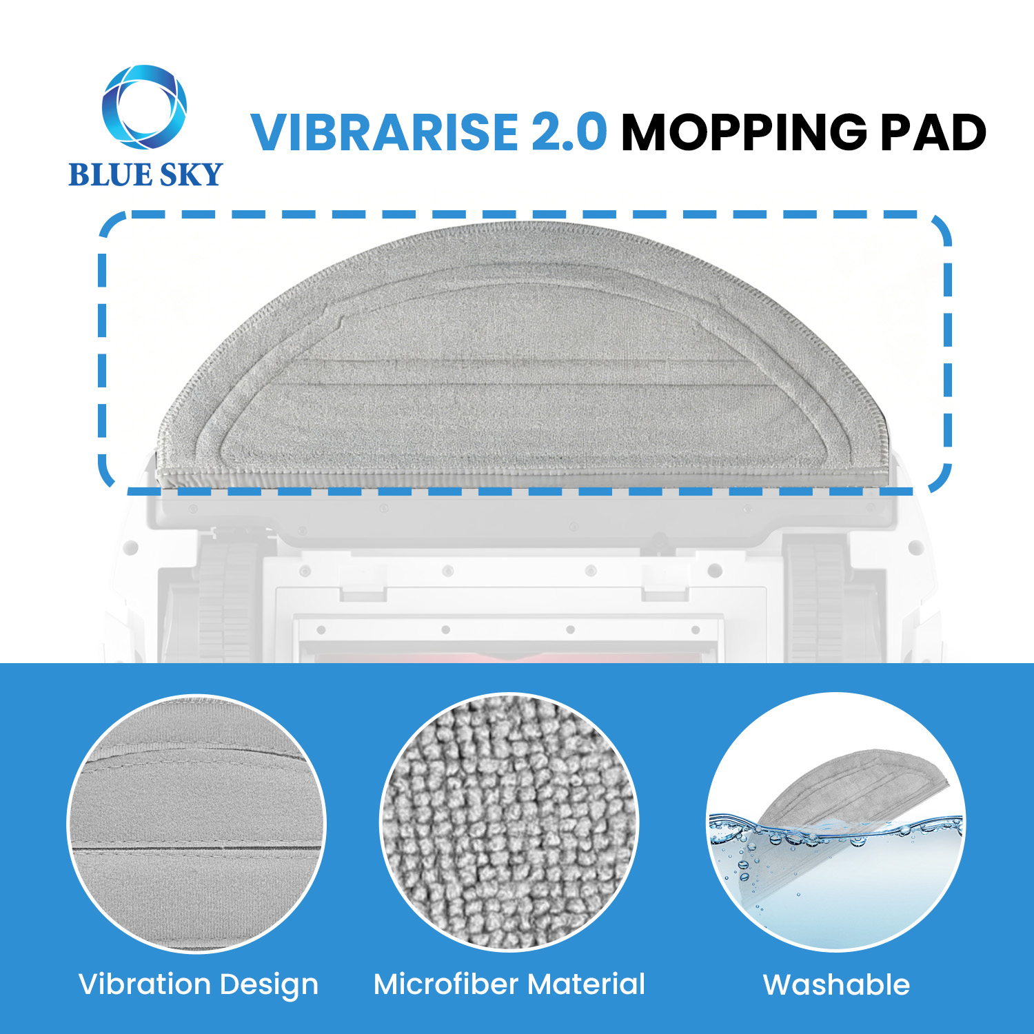 Replacement accessories parts kit fit for Roborocks Q10 S5 and Q10 X5 robot vacuum cleaners with main brush side brushes and HEPA filters