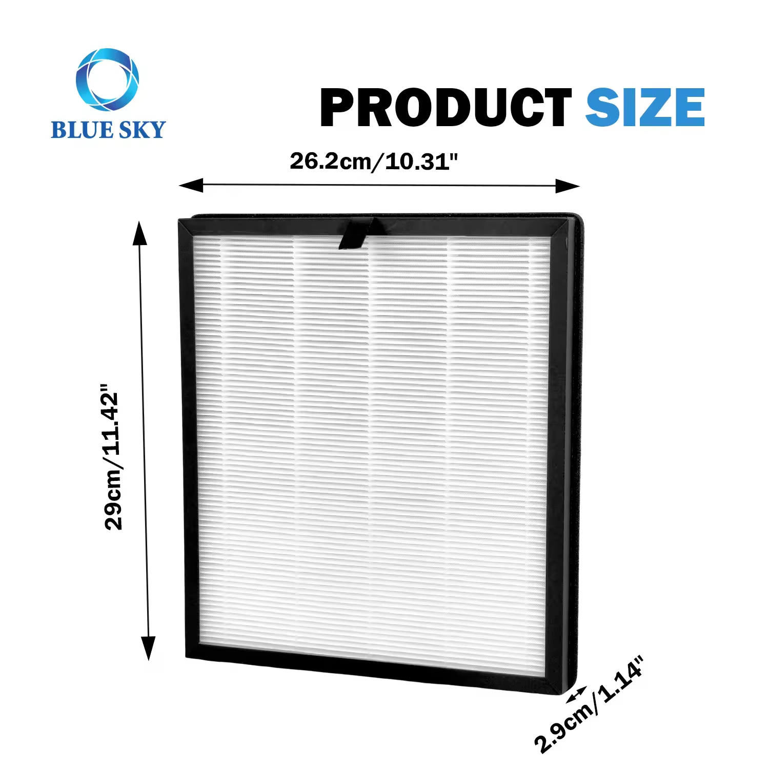 3-in-1 HAP603 Activated Carbon True HEPA Replacement Filter for ECOSELF Air Purifier