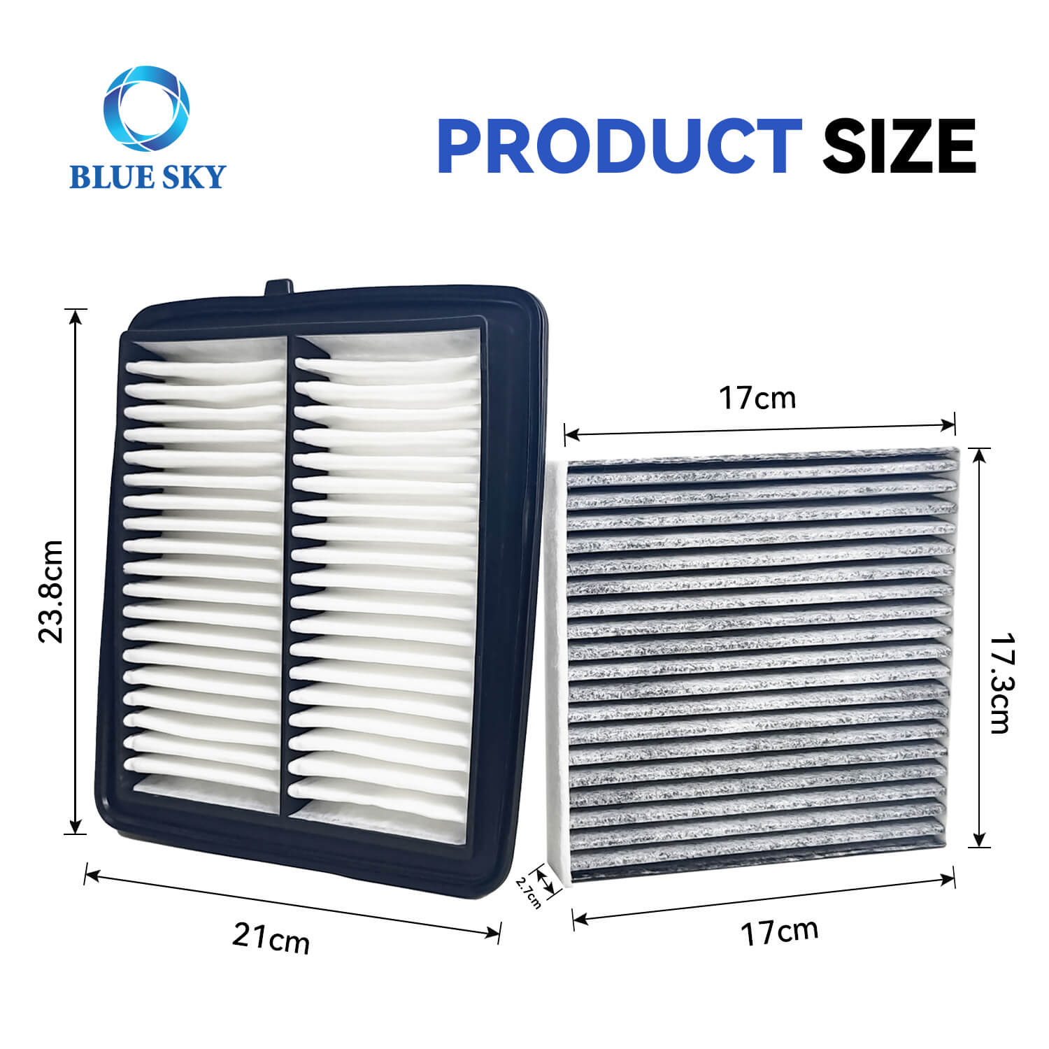 Size of Active Carbon Auto Cabin Air Filters for Suzuki Jimny JB64 JB74 2019-2021