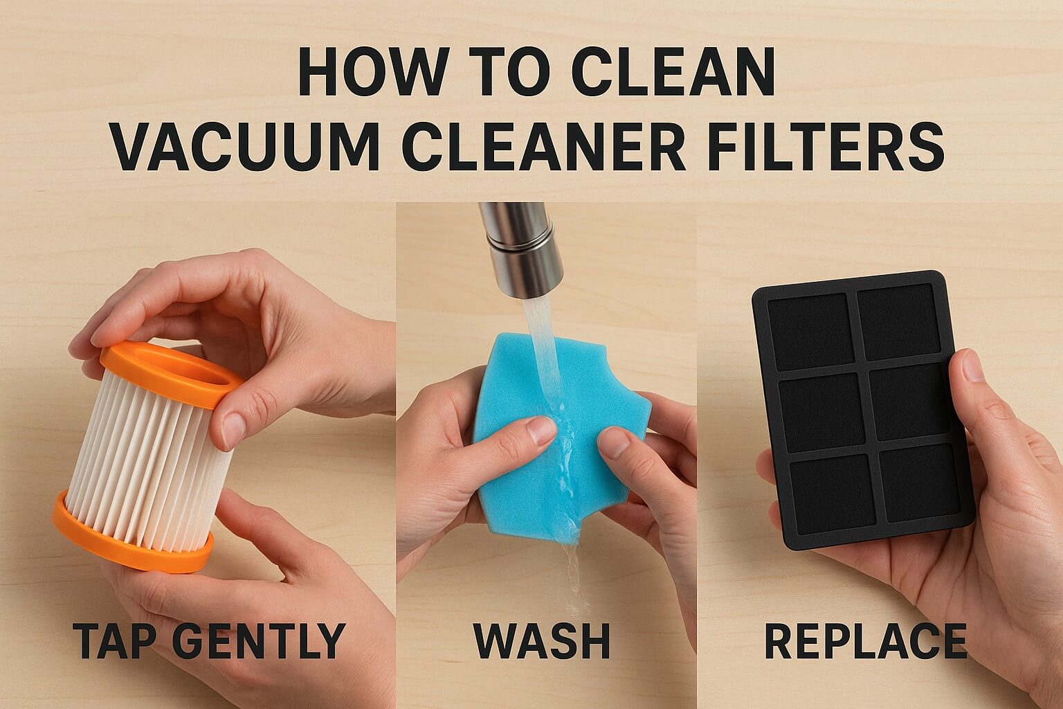 How To Clean Vacuum Cleaner Filters