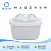 White water filter pitcher replacement cartridge with coconut shell activated carbon and multi-layer media for gravity filtration