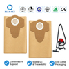 20L paper dust filter bag details showing reinforced inlet collar durable paper material sealed edges and large collection capacity