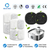 Replacement filter set compatible with FEELNEEDYs FN-W18 pet water fountain, containing eight water filters and eight pump sponges
