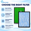 HEPA and activated carbon composite replacement filter compatible with Hathaspaces HSP002 Air Purifier 2.0