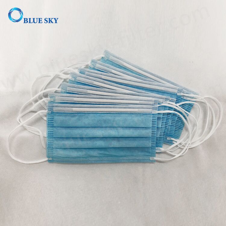 Anti-dust Function Disposable Non-Woven Melt-blow Antibacterial 3 ply Face Mask 
