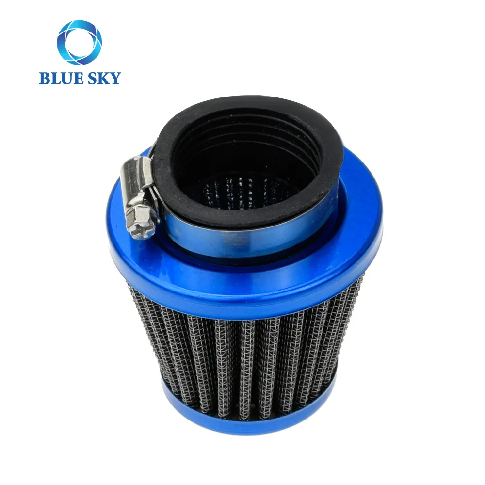 38 44 mm Mushroom Head Modified Motorcycle Air Filter High Flow Intake Filter for 150 200cc Motorcycle ATV All-Wheel-Drive