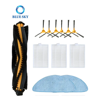 Sweeping Robot Accessories Kit Main Roller Side Brush HEPA Filter Mop Cloth for Kabum Smart 700 / 500 Robot Vacuum Cleaner