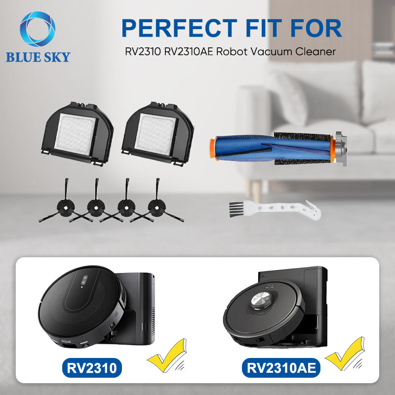 Filter Part Replacement Kit for Shark RV2310 RV2310ae Matrix Robot Vacuum Cleaner