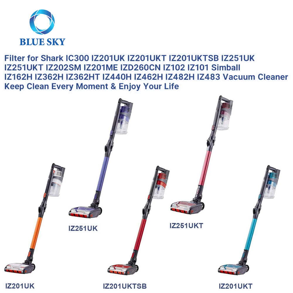 Vacuum Cleaner Filter Set Replacement for Sharks Iz201UK Iz201uktsb Iz201ukt IC300 Iz251UK