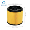 VCFs Filter Replacement Compatible with Vacmaster 5-16 Gallon Wet/Dry Vacs Shop Vac 5-20 Gal Vacs VBV1210