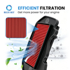 Motorcycle Air Filter Element Replacement Fit for Yamahas BWS 125 Intake Air Cleaner, High Flow Washable OEM Custom Available