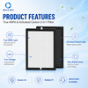 High Efficiency True HEPA Filters Activated Carbon Filter Replacement for MOOKA Air Purifiers
