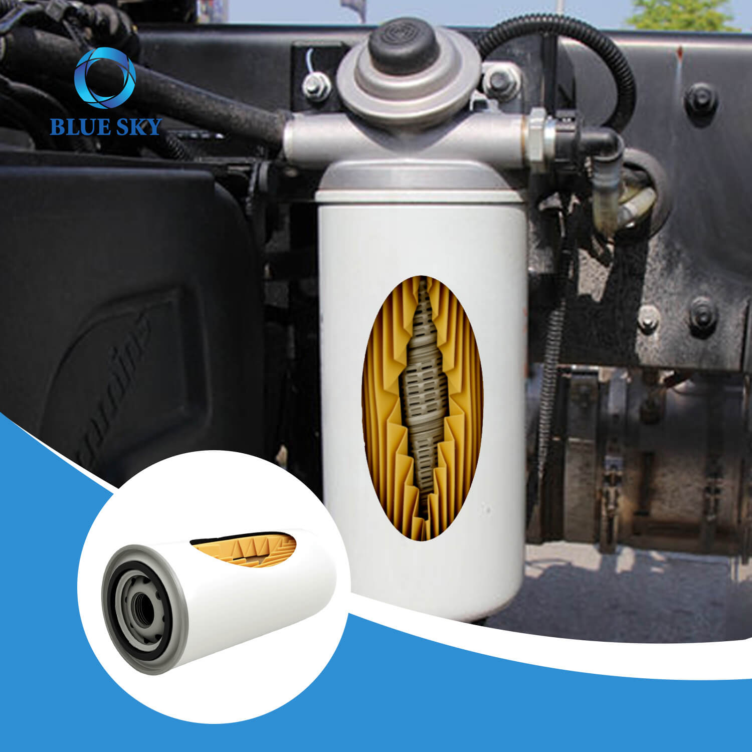 320A7083 Construction Truck Engine Oil Filter Replacement Fits for JCB Truck
