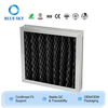 Aluminum frame pleated activated carbon panel air filter for HVAC ventilation odor control with custom size OEM ODM supply