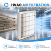Aluminum frame flat panel pre-filter with white synthetic fiber media and metal grid support for HVAC and AHU ventilation systems